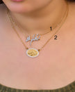 Necklace نحاس مطلى دهب عيار 24 1-( فسيكفيكم الله) 2- فإنك بأعيننا