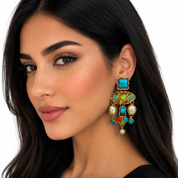 Turkey design earring