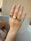 Ring gold plated 24k نحاس مطلى دهب hand made