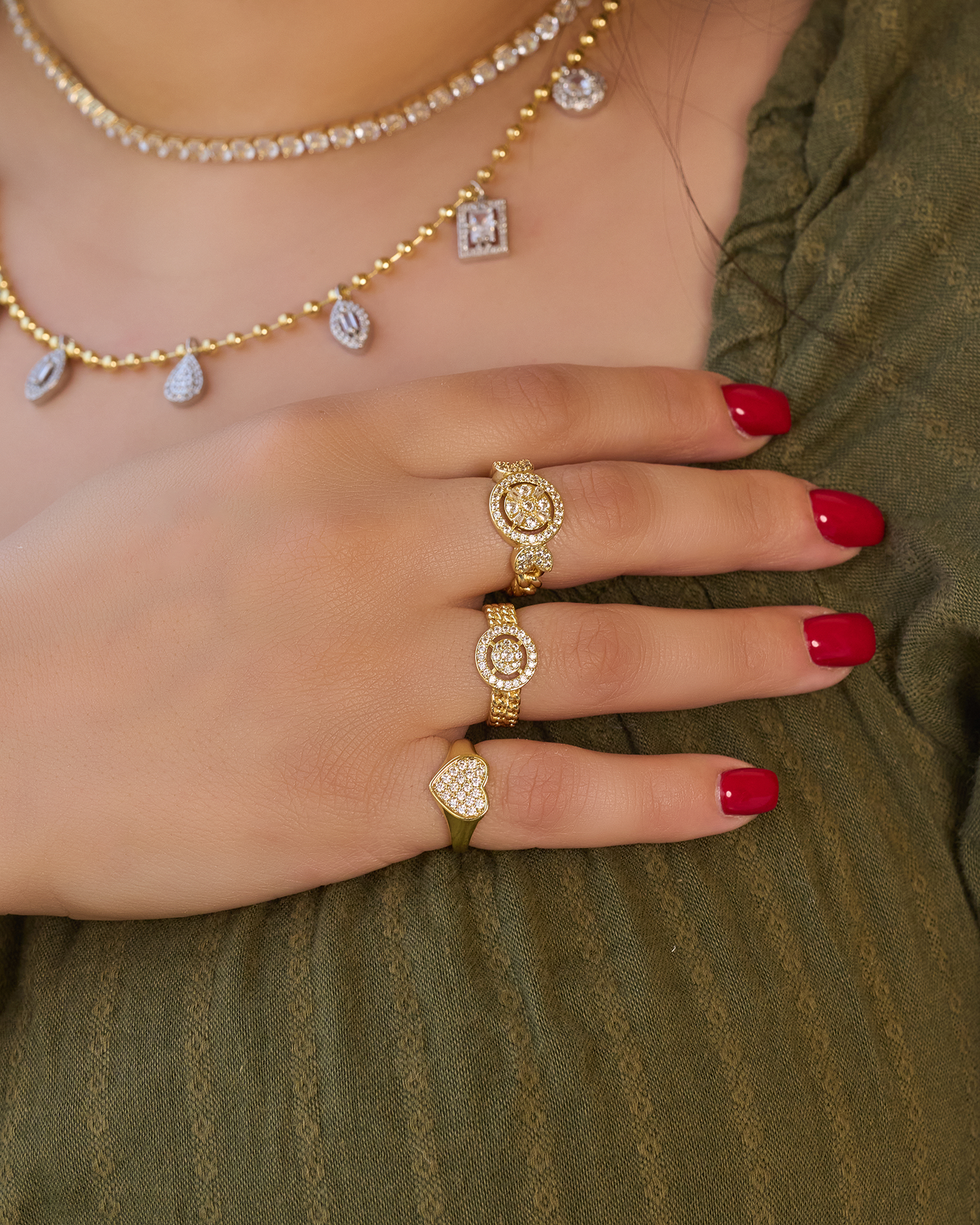 Gold plated 18k Lazurde collection summer