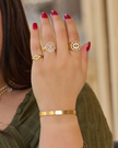 Gold plated 18k summer Lazurde