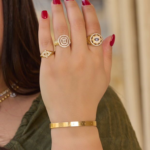 Gold plated 18k summer Lazurde