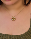 Necklace gold plated (كن جميلا ترى الوجوه جميلا)