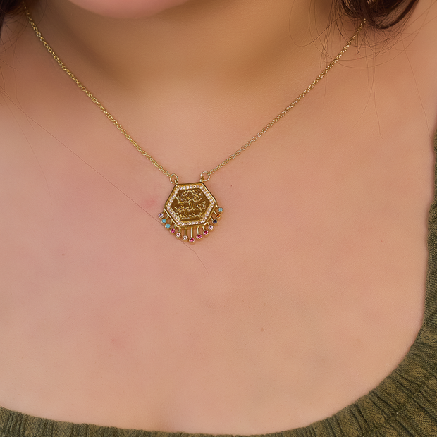 Necklace gold plated (كن جميلا ترى الوجوه جميلا)
