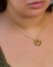 Necklace gold plated (كن جميلا ترى الوجوه جميلا)