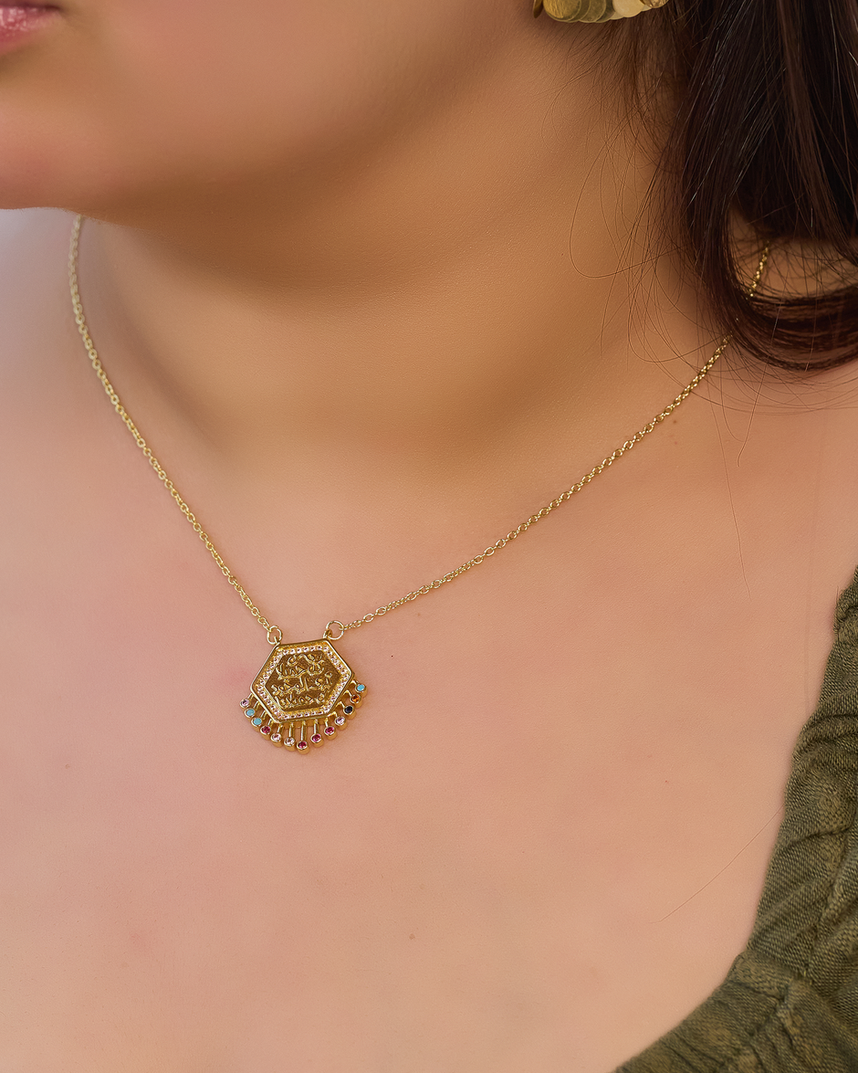 Necklace gold plated (كن جميلا ترى الوجوه جميلا)