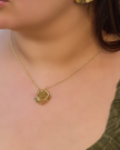 Necklace gold plated (كن جميلا ترى الوجوه جميلا)