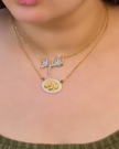 Necklace نحاس مطلى دهب عيار 24 1-( فسيكفيكم الله) 2- فإنك بأعيننا