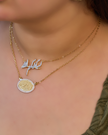 Necklace نحاس مطلى دهب عيار 24 1-( فسيكفيكم الله) 2- فإنك بأعيننا