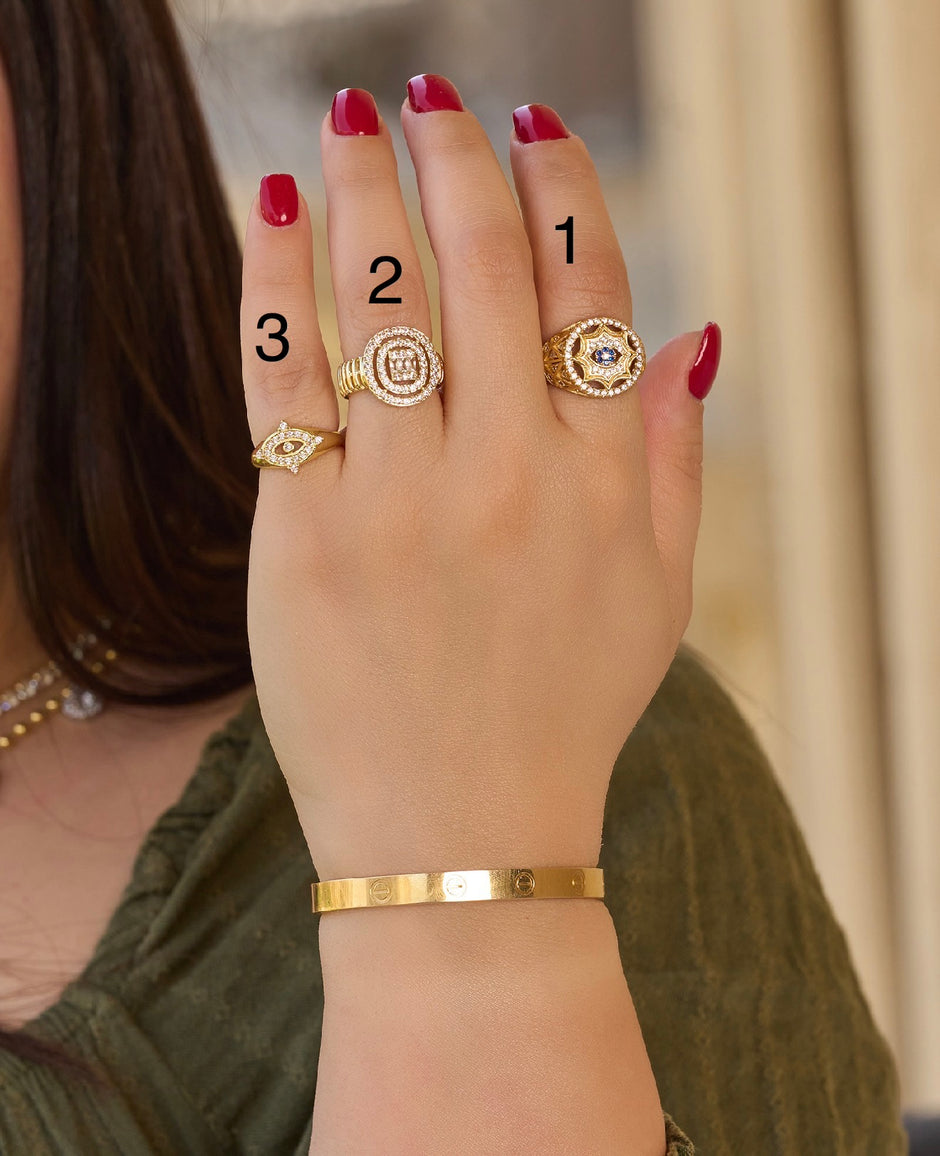 Gold plated 18k summer Lazurde