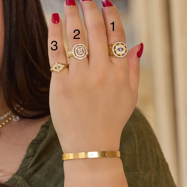 Gold plated 18k summer Lazurde