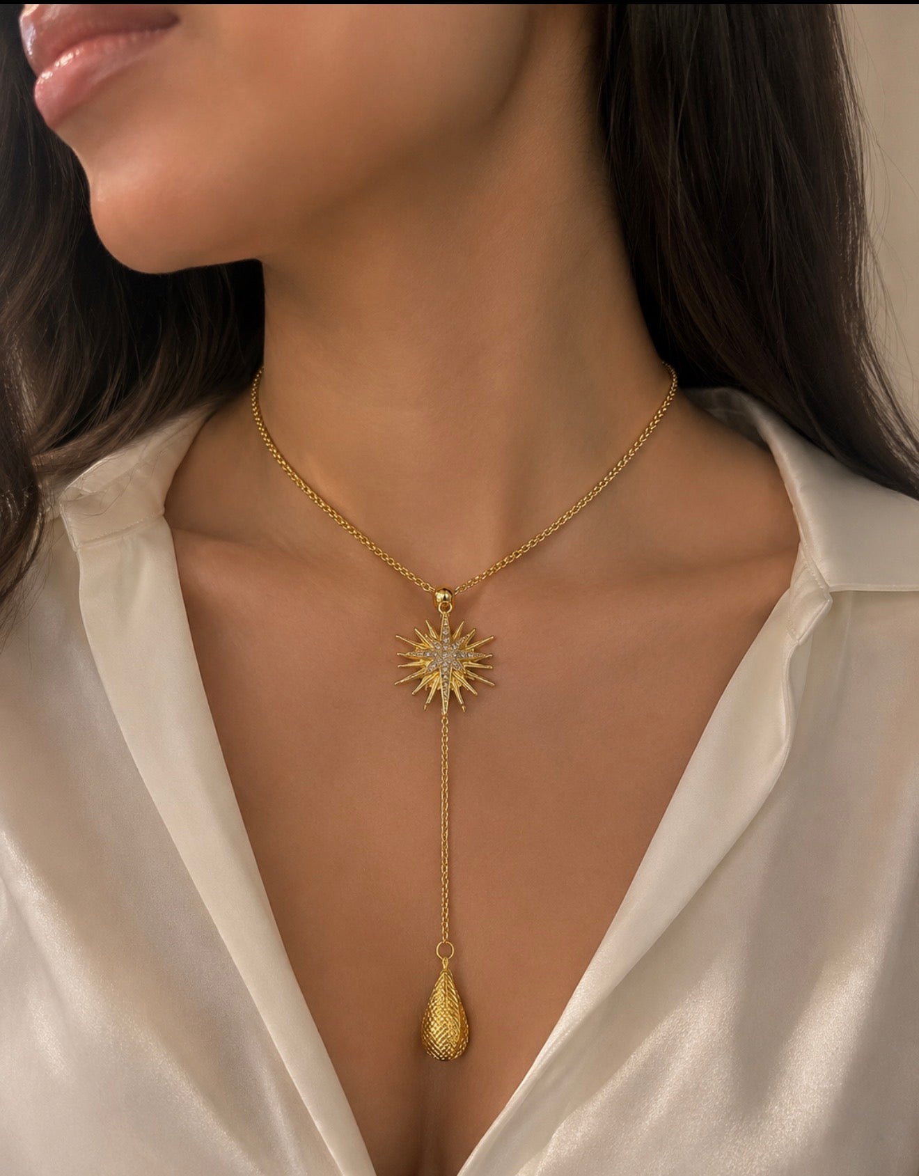 Necklace gold plated