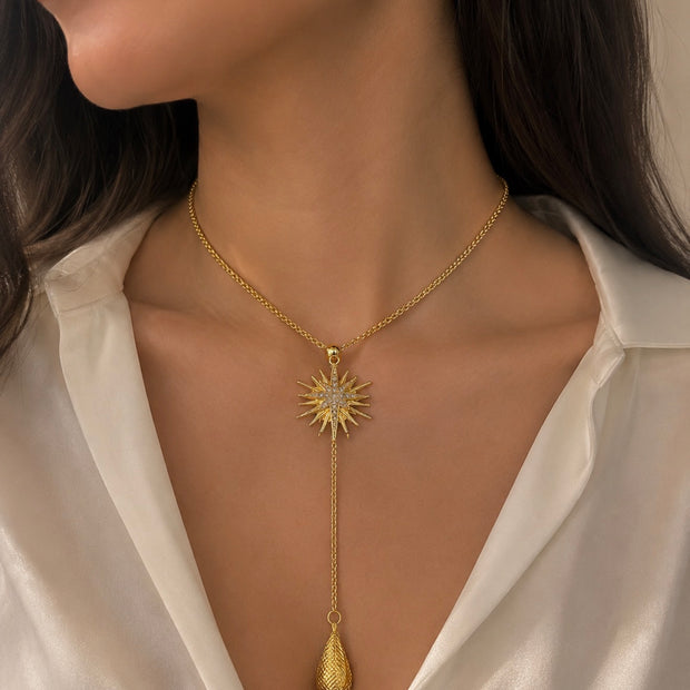 Necklace gold plated