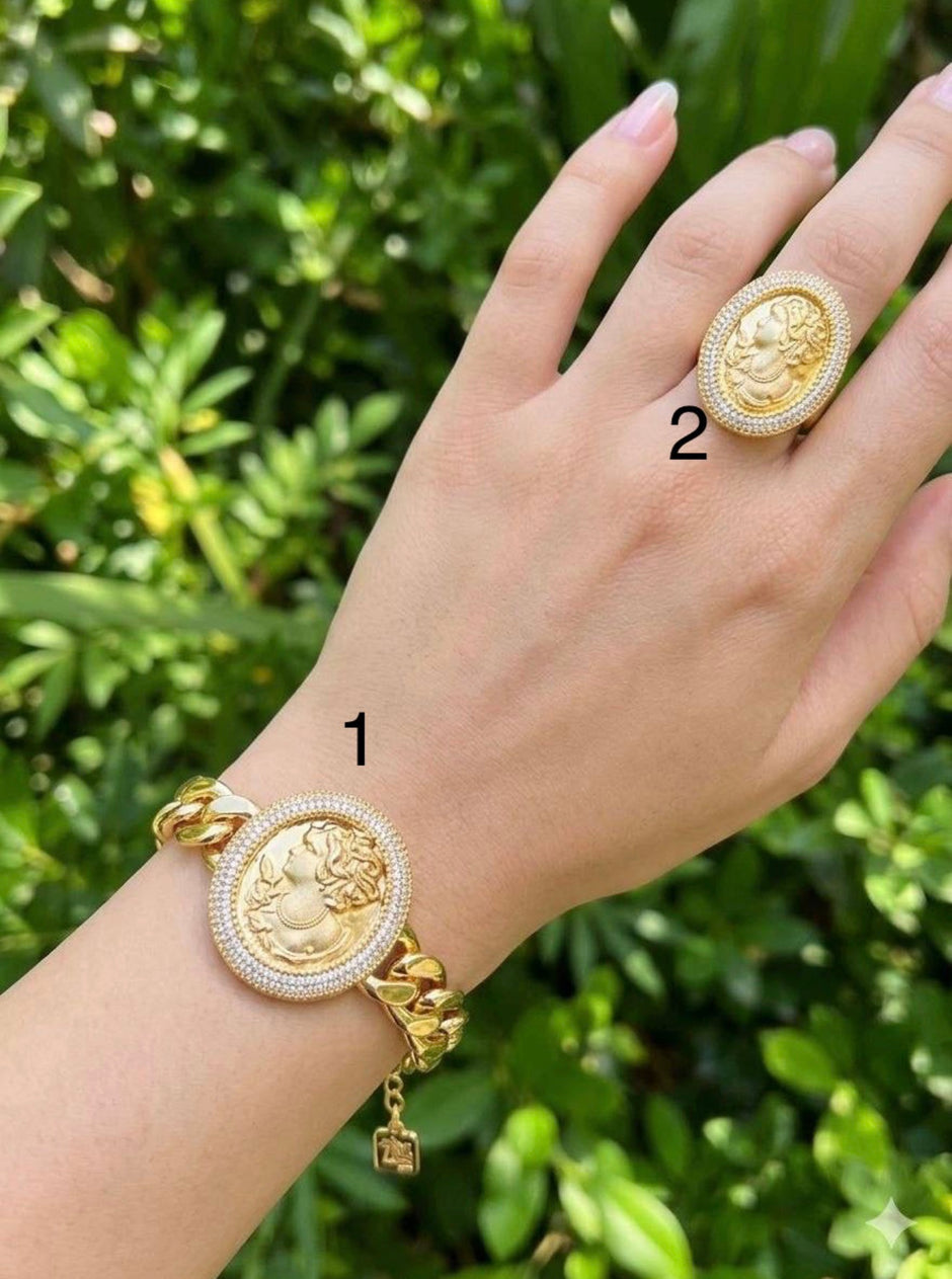Gold plated 24k master quality (set ring +bracelet)